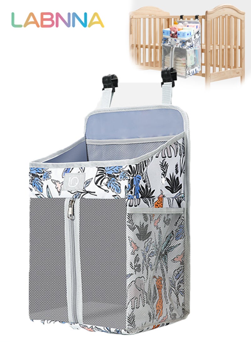 LABNNA Baby Organisers Diaper Caddy Hanging Diaper Caddy Organizer, Hanging Nursery Nappy Organiser Diaper Holder Caddy Stacker for Baby Girl Boy Crib Changing Table Playard Wall Baby Shower Gifts Bed